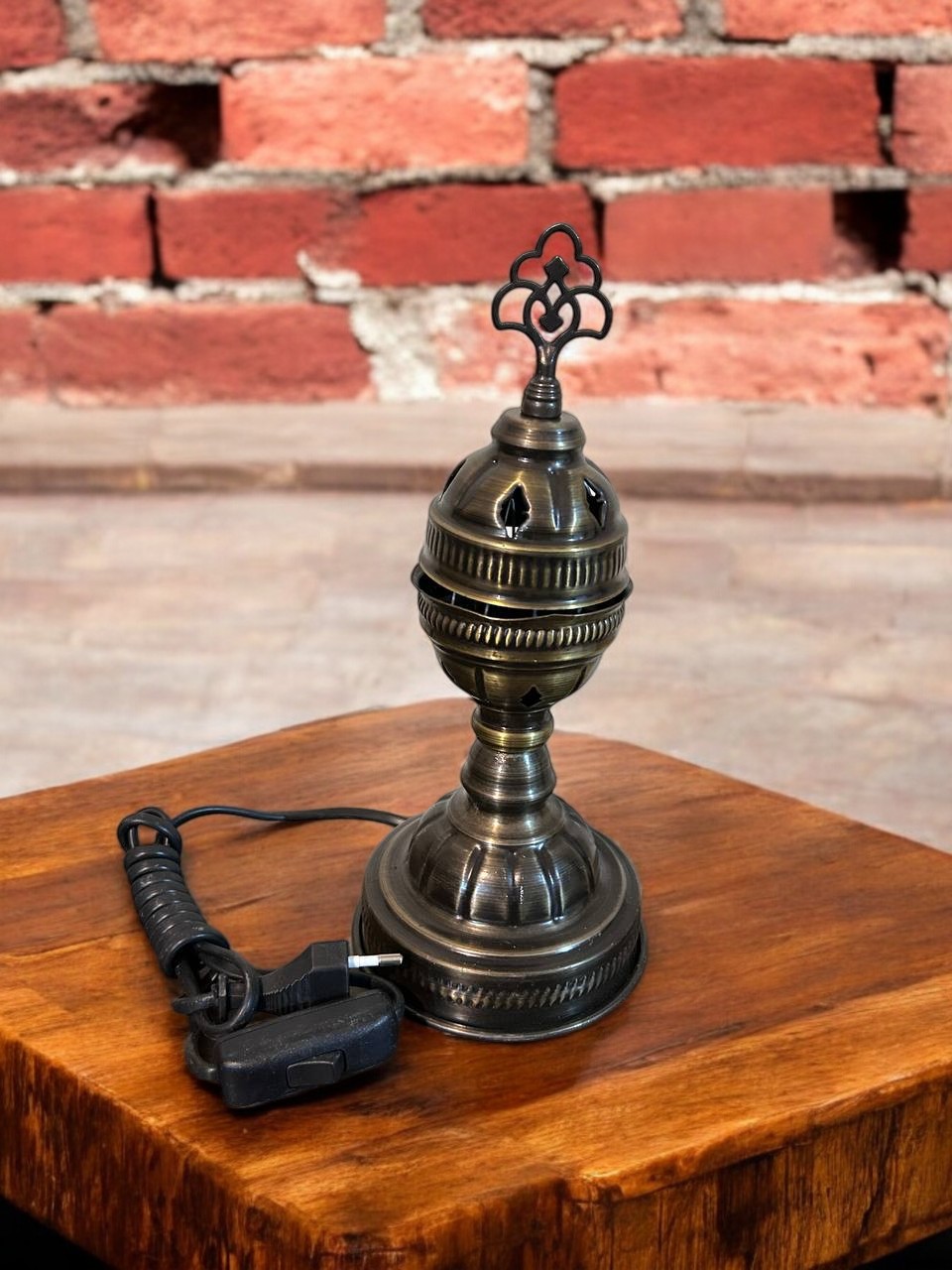 Elektrikli Metal Buhurdan | Otantik Lamba Tasarımı